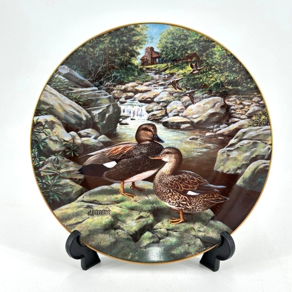 Vintage Mallard Duck Plate‎ Rustic Cabin Decor Cottagecore Lake House Wall Art